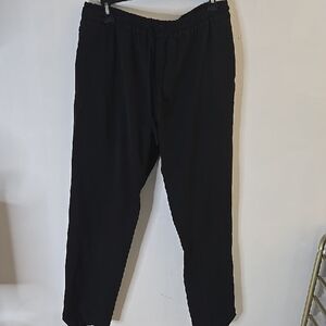 Zara Men's Black Elastic Waist Jogger Pants
